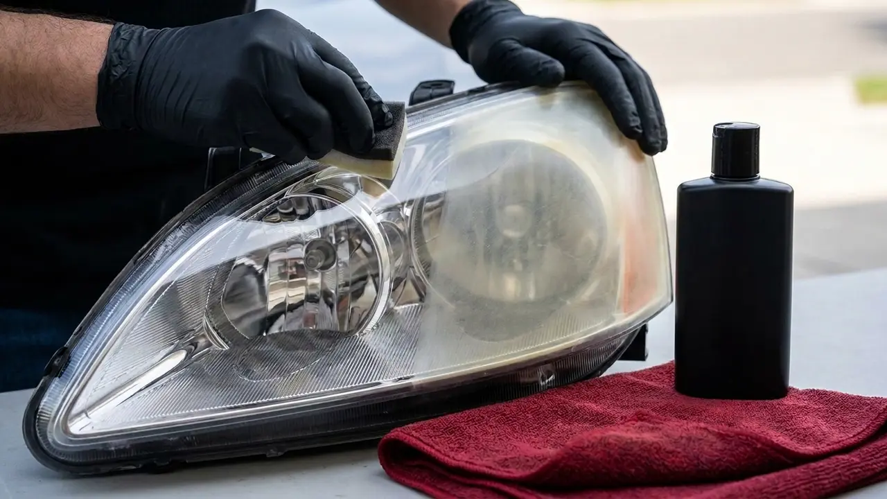 Headlight restoration add-on