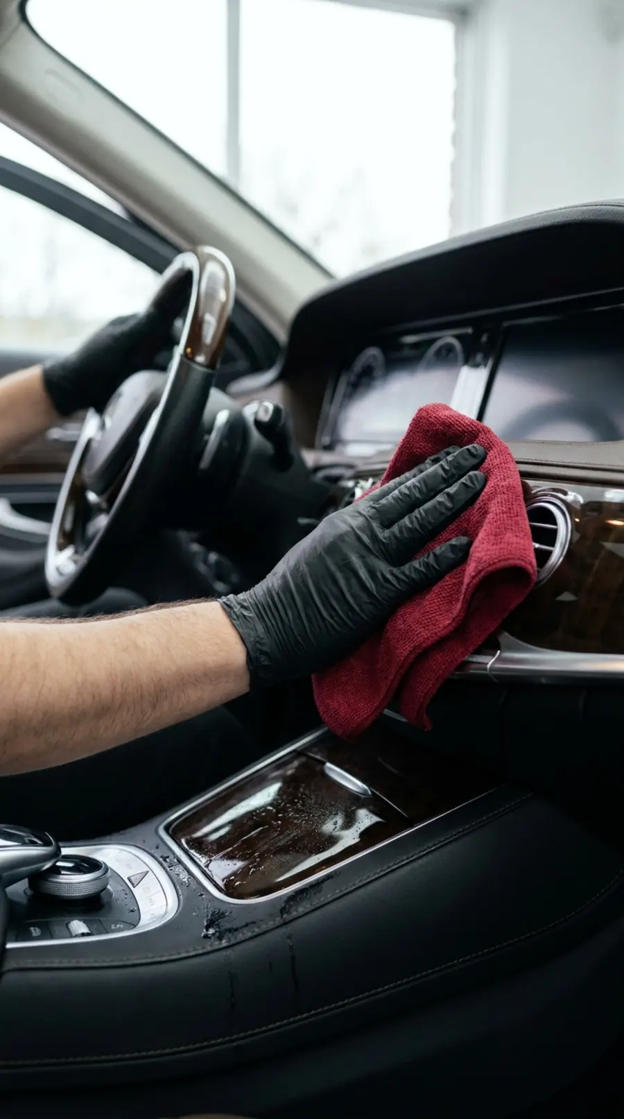 Interior detail — every surface inside spotless by Forge Auto Studio in Denver