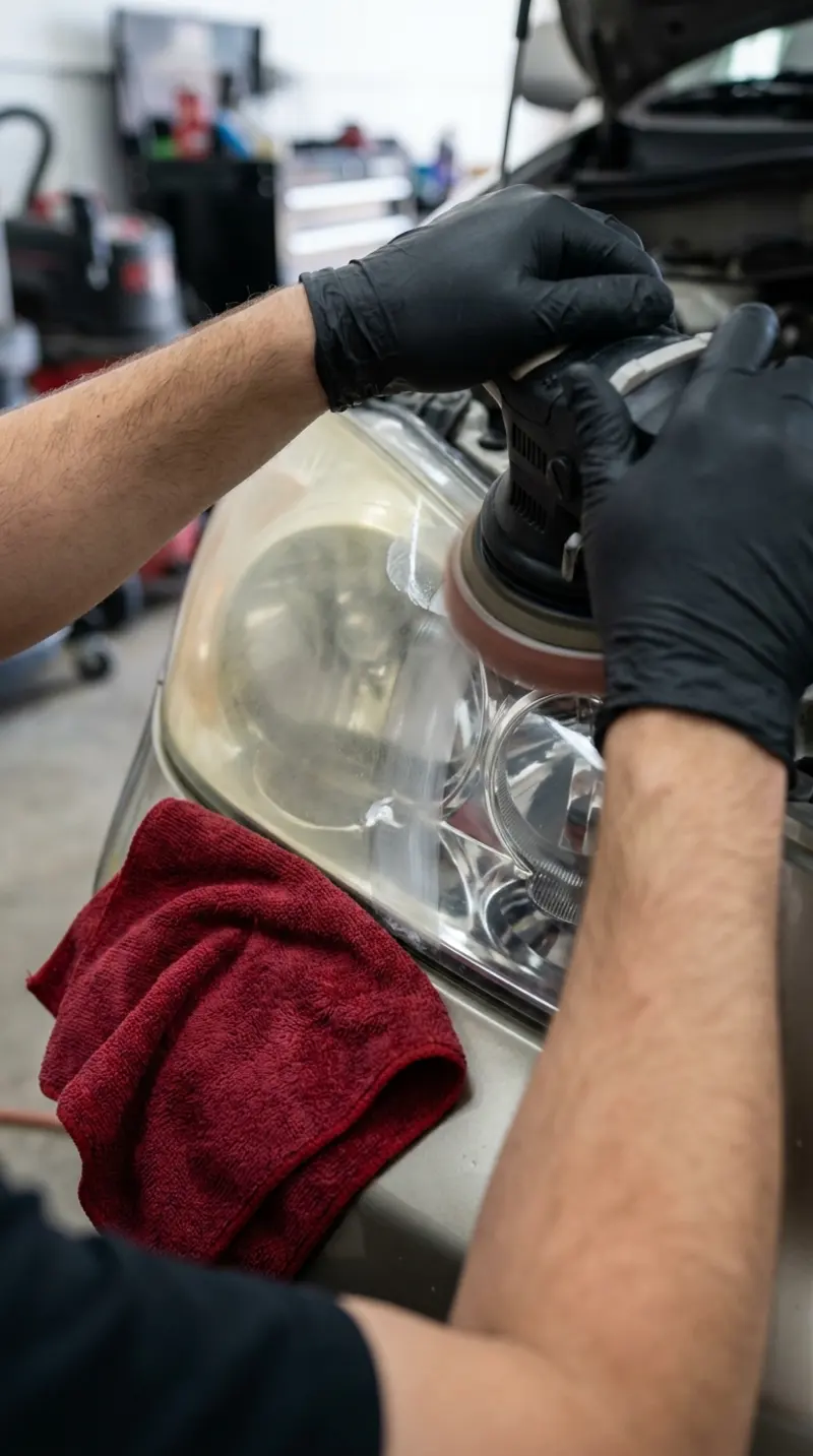 Headlight restoration add-on by Forge Auto Studio in Denver