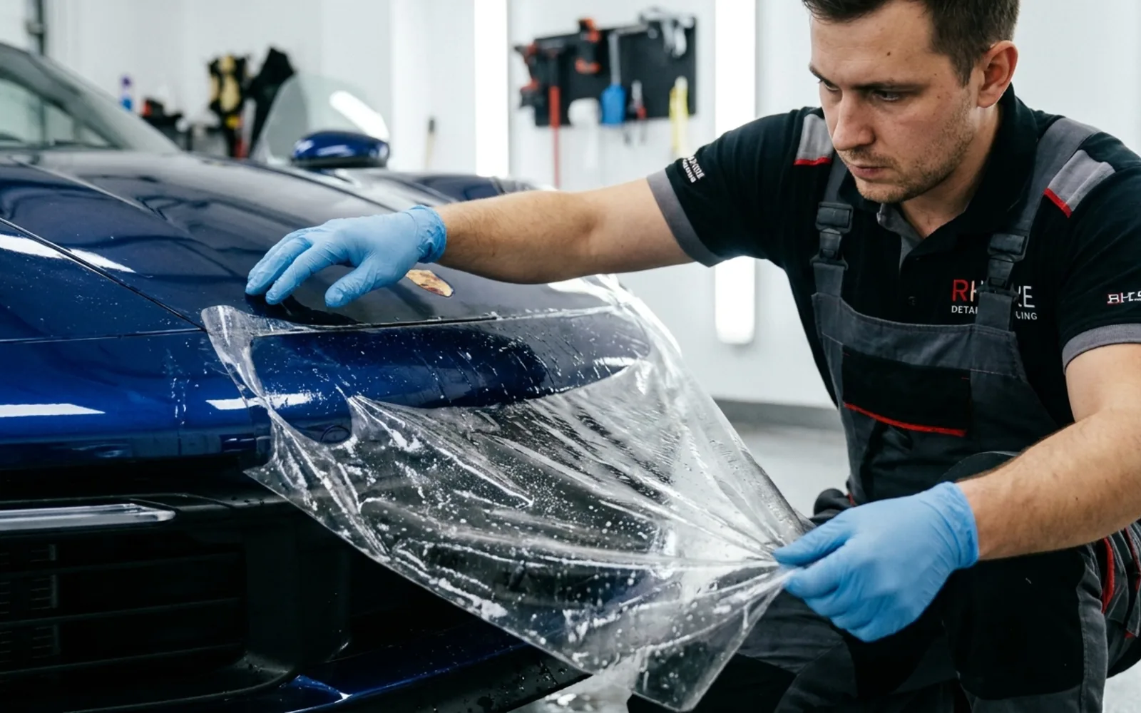 Paint protection film installed on a car by Forge Auto Studio
