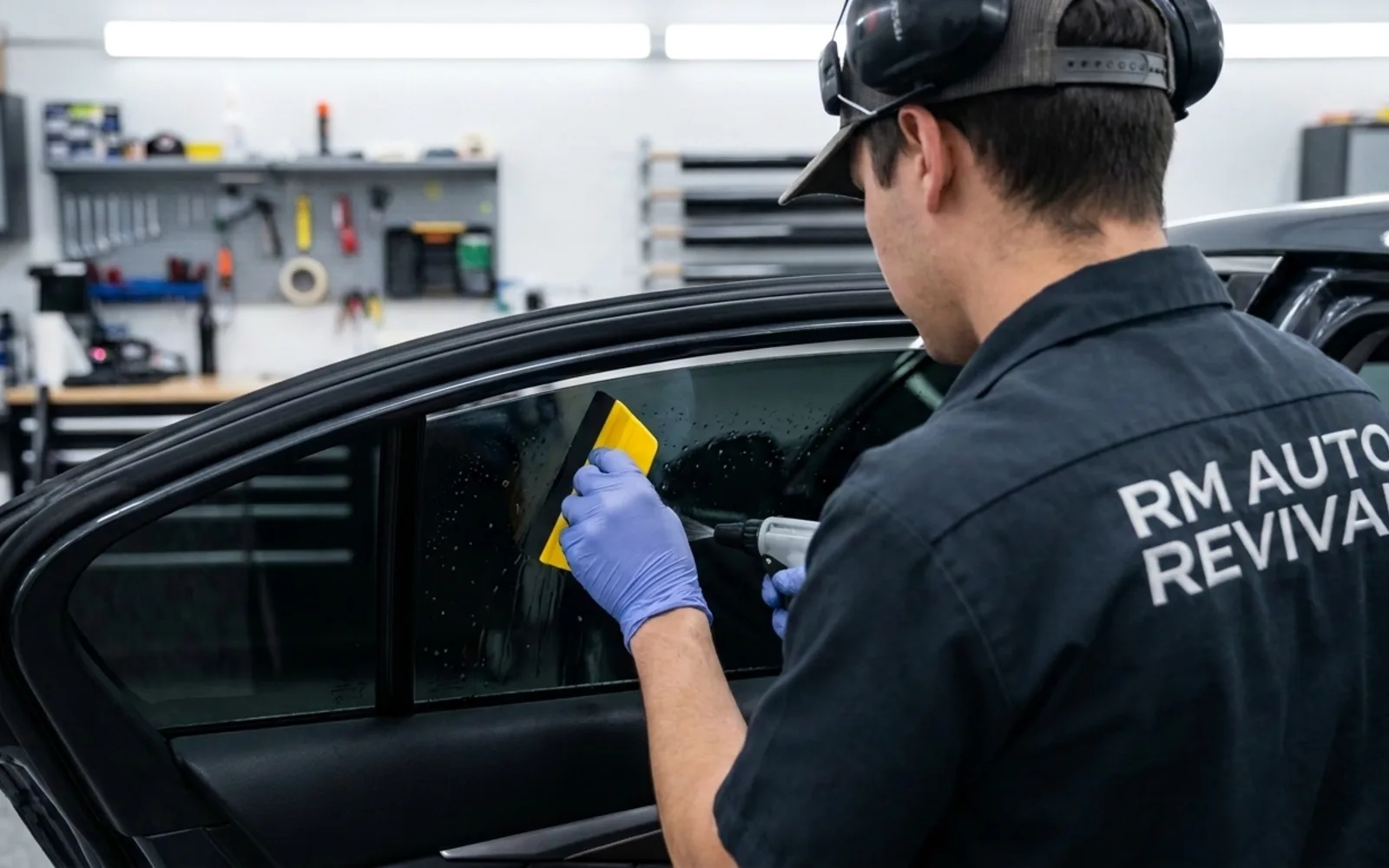 Freshly tinted car windows by Forge Auto Studio